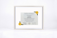 Pressed Flower Diploma Frame | 16x20 Graduation Keepsake