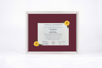 Pressed Flower Diploma Frame | 16x20 Graduation Keepsake