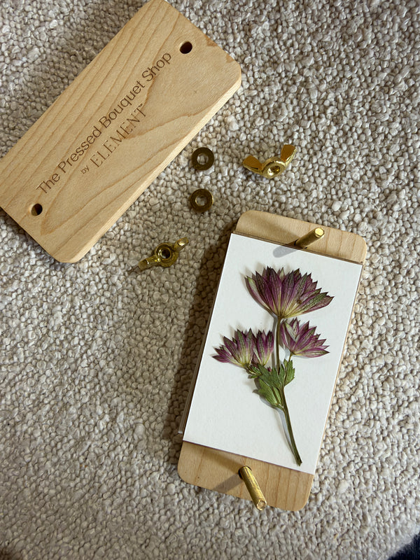 Pocket Flower Press | 2x4 Wooden Travel Press for Petals