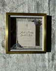 Preserved invitation with pressed flowers from Element Design Co, Element preservation. 