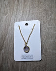 Gold Bezel Cup Necklaces