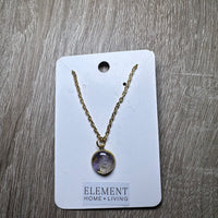 Gold Bezel Cup Necklaces