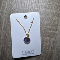 Gold Bezel Cup Necklaces