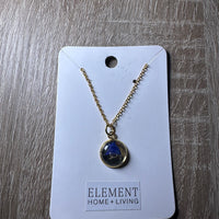 Gold Bezel Cup Necklaces