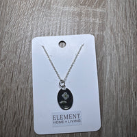 Silver Oval Necklace