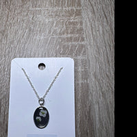 Silver Oval Necklace