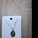 Silver Oval Necklace