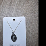Silver Oval Necklace