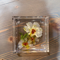 Square Pressed Flower Ring Dishes