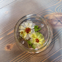 Circle Pressed Flower Ring Dishes