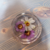 Circle Pressed Flower Ring Dishes