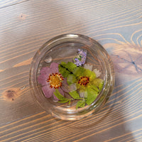 Circle Pressed Flower Ring Dishes