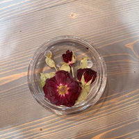 Circle Pressed Flower Ring Dishes