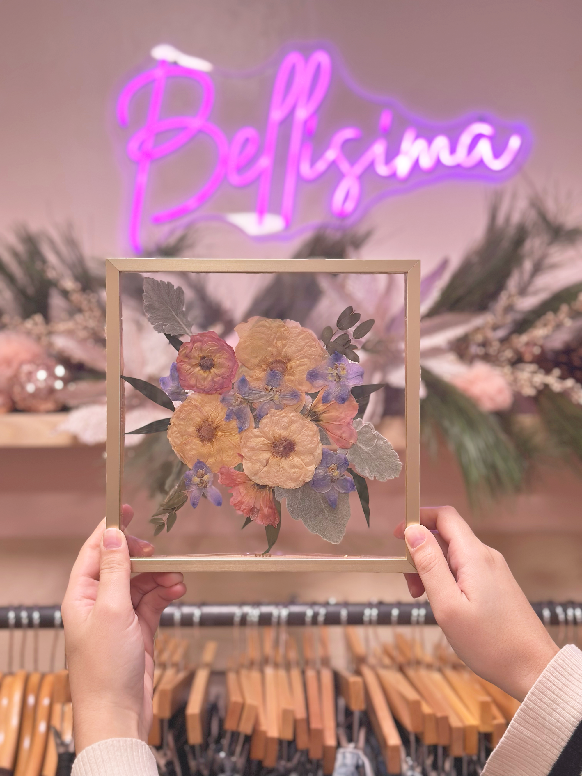 Pressed Flower Frame Class with Bellisima by Ashley Maria