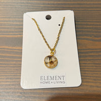 Gold Bezel Cup Necklaces