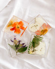 Pressed Flower Resin Coasters | 4x4 | Set of 4