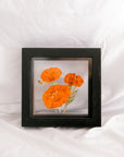 6x6 Marigold birth flower frame - October