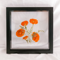 10x10 October birth flower frame - Marigold