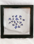 10x10 February birth flower frame - Violets