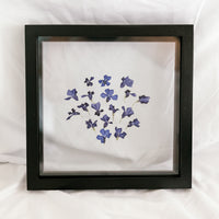 10x10 February birth flower frame - Violets