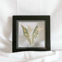 6x6 May birth flower frame - Lily of the Valley