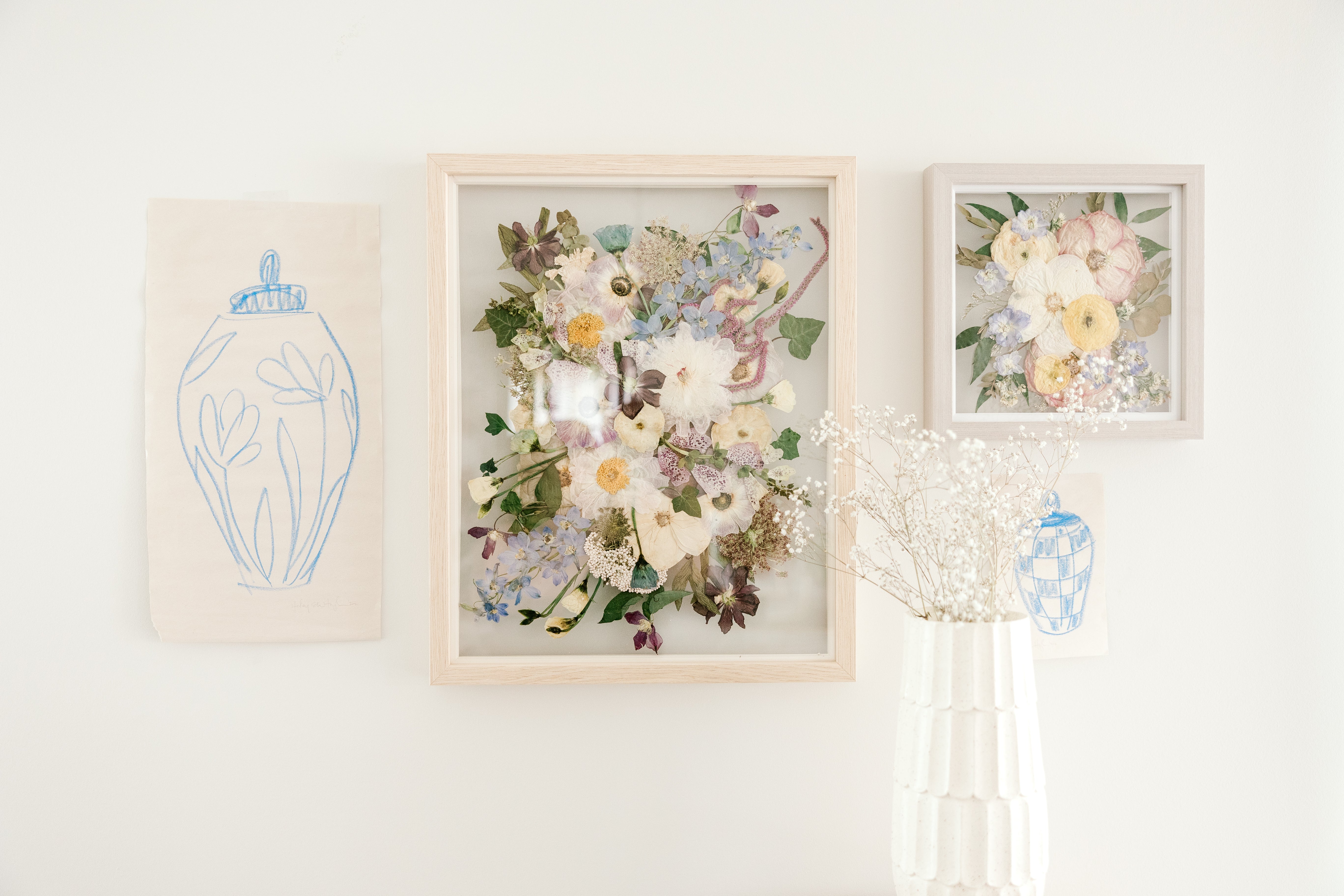 Pressed and Framed Wedding Bouquets Pressed Bouquet Shop