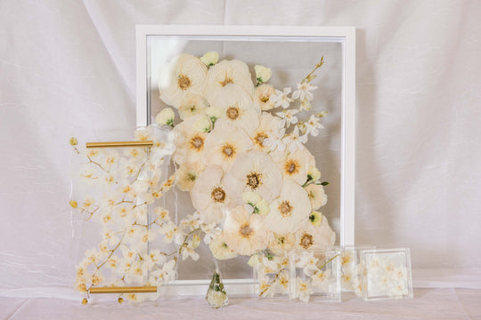 The Works pressed flower bundle deal for preserving wedding florals and fresh flowers