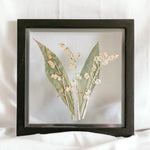 10x10 May birth flower frame - Lily of the valley