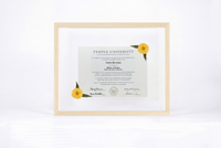 Pressed Flower Diploma Frame | 16x20 Graduation Keepsake