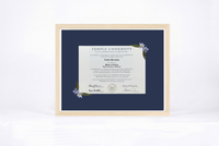 Pressed Flower Diploma Frame | 16x20 Graduation Keepsake