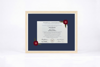 Pressed Flower Diploma Frame | 16x20 Graduation Keepsake