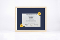 Pressed Flower Diploma Frame | 16x20 Graduation Keepsake