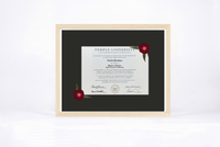 Pressed Flower Diploma Frame | 16x20 Graduation Keepsake