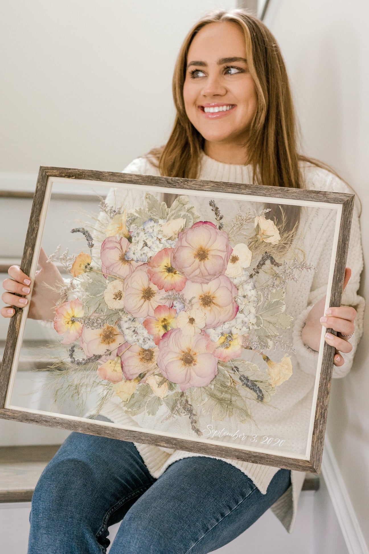 Bouquet Preservation - Wood Pressed Flower Frame