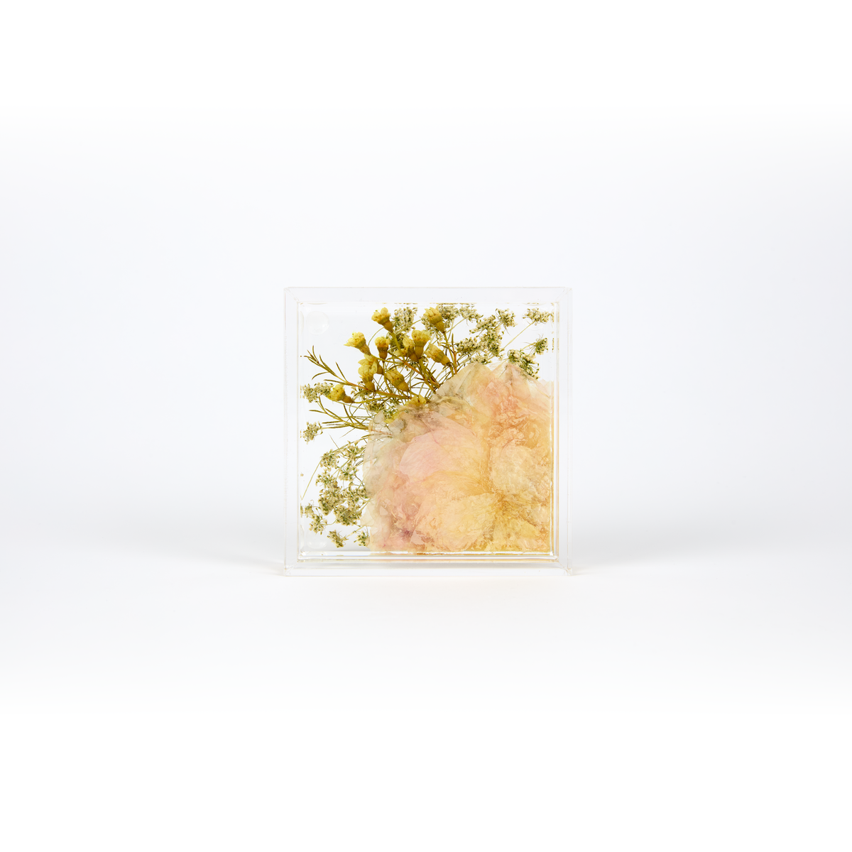 Pressed Flower Ring Dish | 4x4 Wedding Bouquet Resin