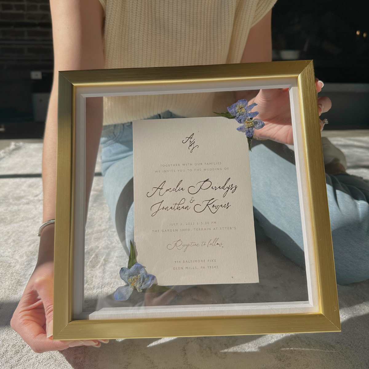 Paper Preservation - Framed Invitations, Photos, Memorial Cards and More (8-10 Week Delivery)