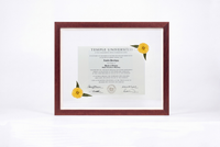 Pressed Flower Diploma Frame | 16x20 Graduation Keepsake
