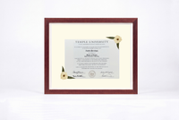 Pressed Flower Diploma Frame | 16x20 Graduation Keepsake