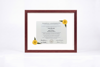 Pressed Flower Diploma Frame | 16x20 Graduation Keepsake