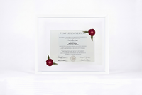 Pressed Flower Diploma Frame | 16x20 Graduation Keepsake