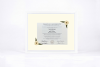 Pressed Flower Diploma Frame | 16x20 Graduation Keepsake