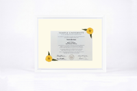 Pressed Flower Diploma Frame | 16x20 Graduation Keepsake