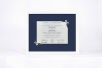 Pressed Flower Diploma Frame | 16x20 Graduation Keepsake
