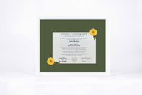 Pressed Flower Diploma Frame | 16x20 Graduation Keepsake
