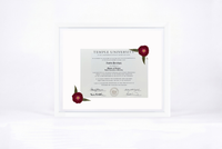 Pressed Flower Diploma Frame | 16x20 Graduation Keepsake