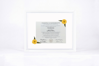 Pressed Flower Diploma Frame | 16x20 Graduation Keepsake