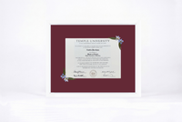 Pressed Flower Diploma Frame | 16x20 Graduation Keepsake