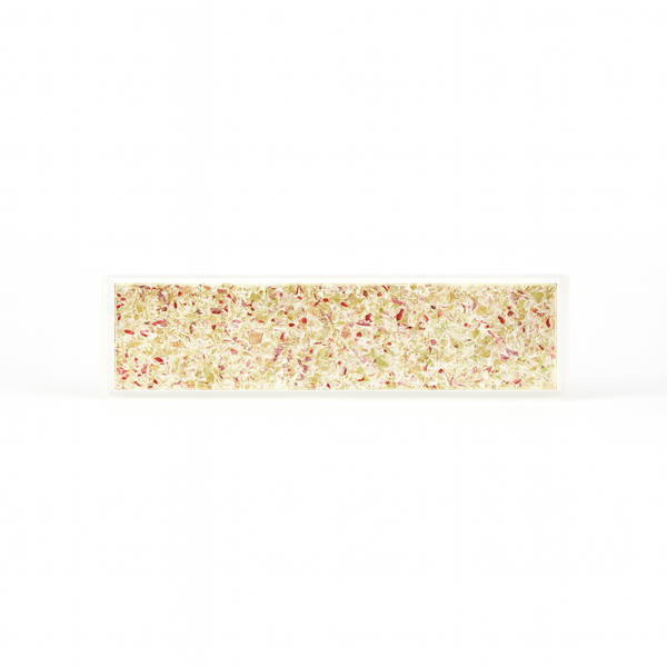 Dried Petal Confetti Resin Display Tray | 13x4