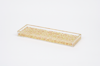 Dried Petal Confetti Resin Display Tray | 13x4