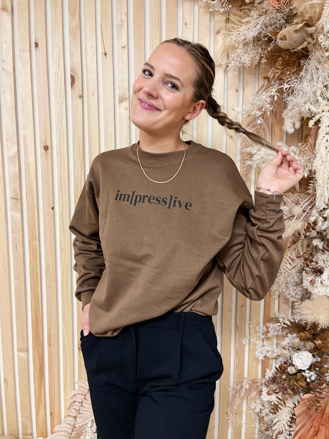 Impressive Brown Crewneck